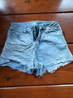 Rewash Light Blue Distressed Jean Shorts